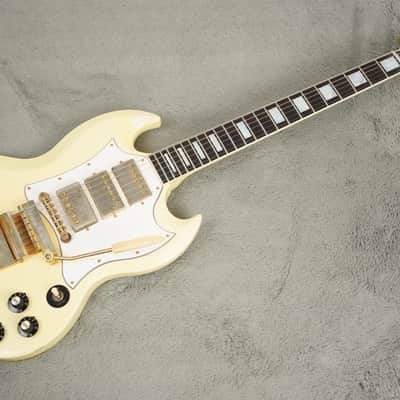 2020 Gibson Jimi Hendrix '67 SG Custom, Aged Polaris White image 6