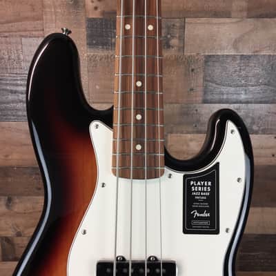 *USED* Fender Player Jazz Bass 3-Tone Sunburst w/ Pau Ferro, Free Ship, 047 image 5
