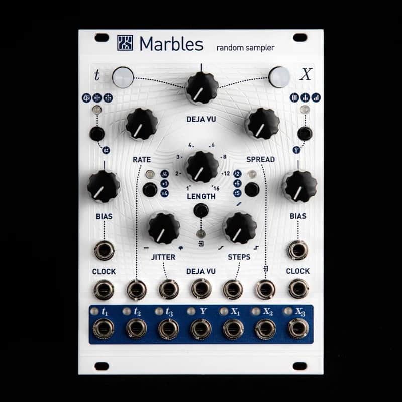 Mutable Instruments Marbles Eurorack Random Sampler Synth Clone Module (White Textured Magpie) image 1