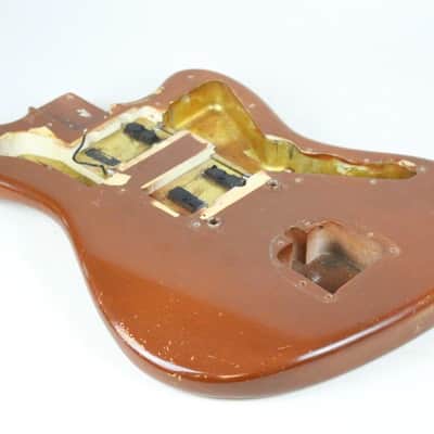 1963 Vintage Fender Jazzmaster BODY ~Lightweight 4.5lbs~ Killer RELIC Brown Refin USA 1960s Pre-CBS L-Series image 7