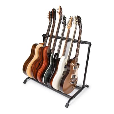 Gator RI-GTR-RACK7 ROK-IT Collapsible 7-Space Guitar Rack Stand 2010s - Black image 2