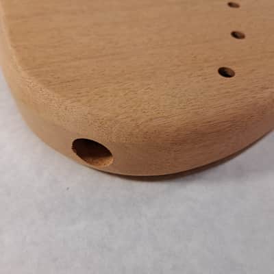 Unfinished 1 Pc. Mahogany HSH Hardtail guitar body - fits Fender Strat Stratocaster necks J1953 image 3