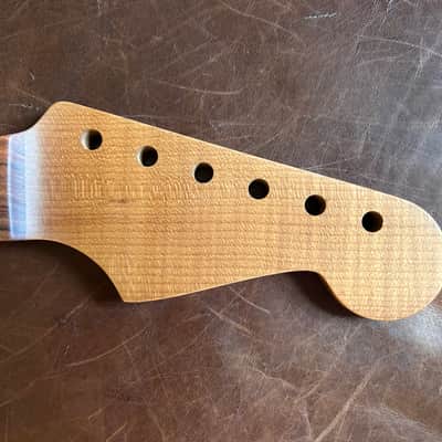 Musikraft Strat Neck 60s Oval C, Roasted Maple with Pao Farro, Aged Oil Finish NEW image 14
