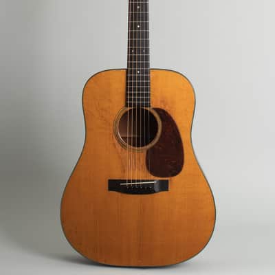 C. F. Martin  D-18 Flat Top Acoustic Guitar (1936), ser. #64384, molded black plastic hard shell case. image 1