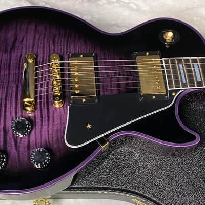 NEW! Gibson Dealer Select Custom Shop Les Paul Custom Purple Widow AAA Figured Flame Top - Authorized Dealer - 9.9 lbs - G07675 image 5