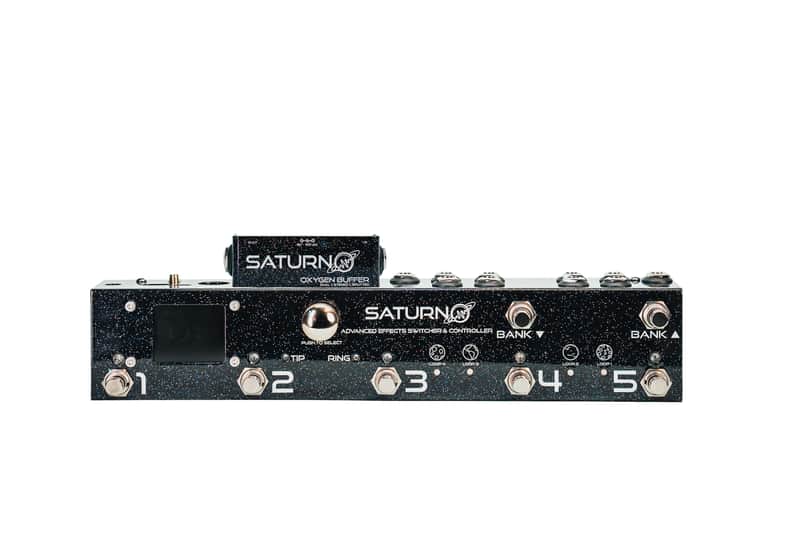 Saturn Pedals - Supernova - Advanced Effects Switcher & Controller +  Oxygen Buffer - Galactic Black image 1