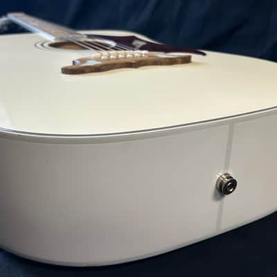 Epiphone LTD ED Dove Pro White Acoustic/Electric Guitar image 13