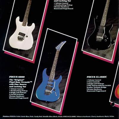 Vintage early 1987 Black Kramer Focus 6000 MIJ with The "Original" Floyd Rose image 17
