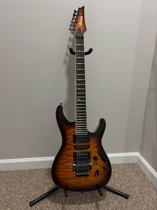 Ibanez S5470Q-RBB Prestige 2012 - 2014 - Regal Brown Burst image 1