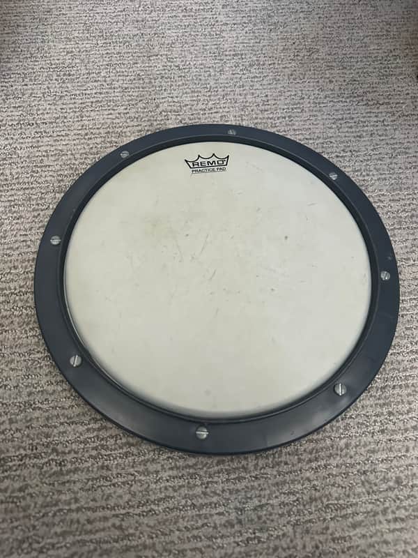 Remo Silentstroke Practice Pad - Tunable Black Silentstroke Drum Head 8" 2010s - Black image 1