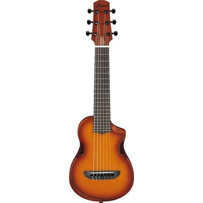 Immagine Ibanez AUP10N Nylon 6-String Piccolo Acoustic Guitar - Light Brown Sunburst - 6
