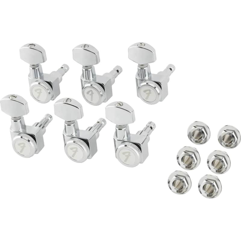 Fender 099-0818-105 "F" Logo Locking Short Post Tuning Heads image 1