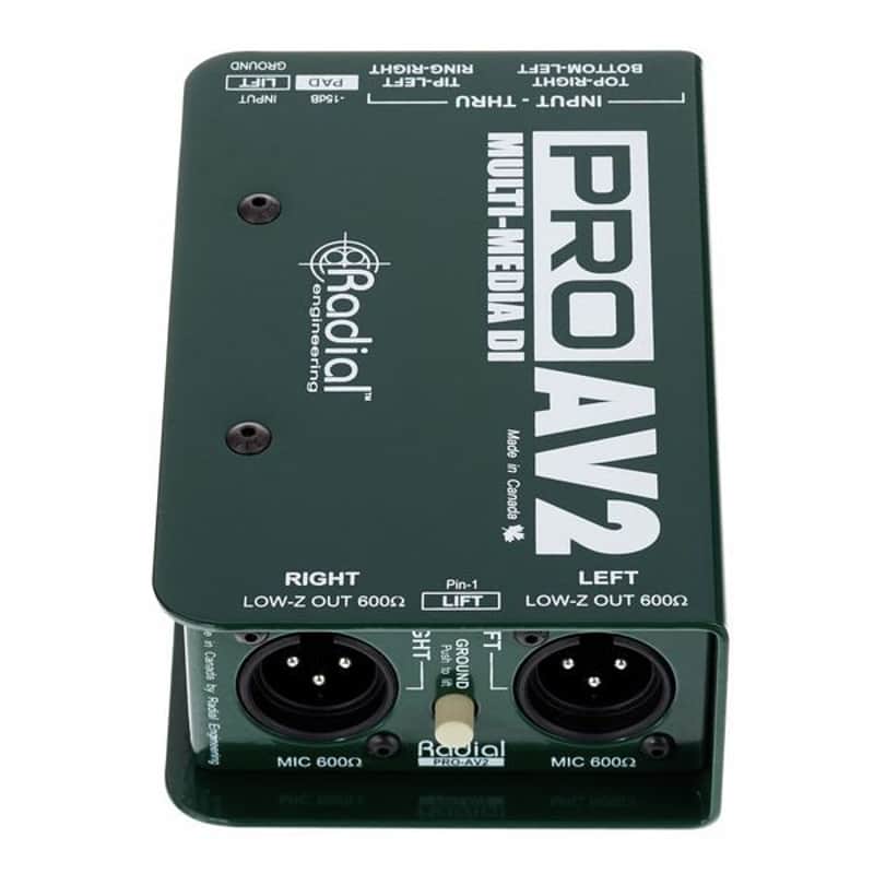 Radial ProAV2 Passive DI Multi-media Direct Box Pro AV2 PRO-AV2 -open **perfect condition! -FREE Express Ship! image 1