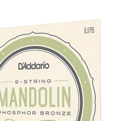 D'Addario Mandolin Strings, Phosphor Bronze, EJ75, Medium/Heavy Gauge 11.5-41, 8-String Set, Pack of 1 image 4