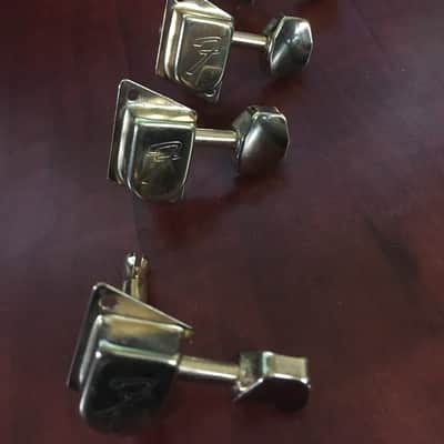 RARE 70s Gold Fender Vintage Guitar Tuners Tuning Machines image 2