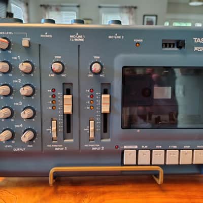 TASCAM Porta 02 Ministudio 4-Track Cassette Recorder 2000s - Blue image 3