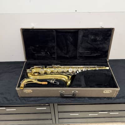 Vintage Buescher Aristocrat Bb Tenor Sax Saxophone with Original Case and Mouthpiece image 1
