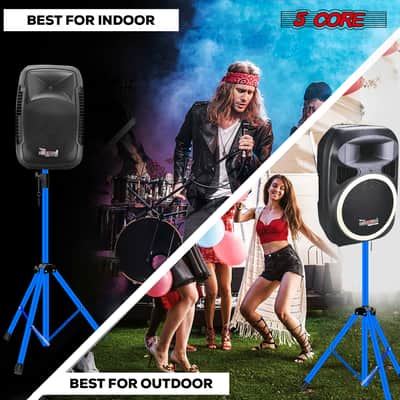 5 Core Speaker Stand Height Adjustable 72" Heavy Duty PA DJ Tripod Studio Monitor Stands image 10