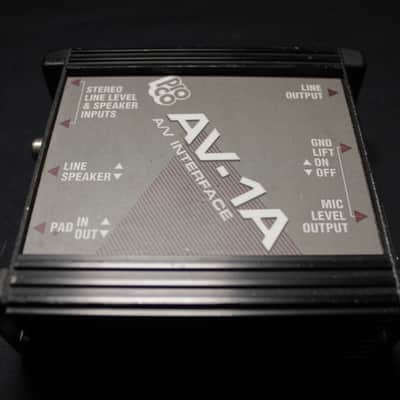 Pro Co AV1A Passive A/V Direct Box - Black/Grey – Clean, Fully Working, Great Condition image 4