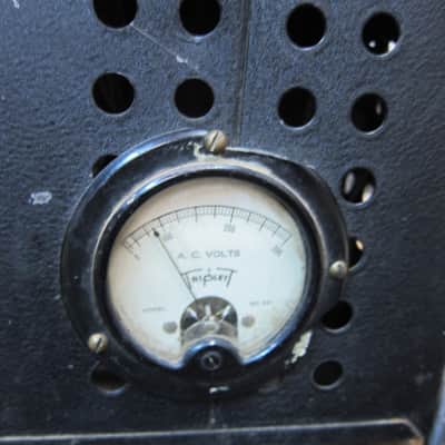 Standard PA-10 Vintage Variac, Variable Voltage Adjustment 2 Scales, 0-70V + 70-116V, 10 AMP, Meter, Early Vintage, Working, USA 1940s/50s - Black image 2