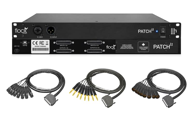 Flock Audio PATCH LT Patchbay | 4 Custom 8ft. Standard Mogami DB25 Cables image 1