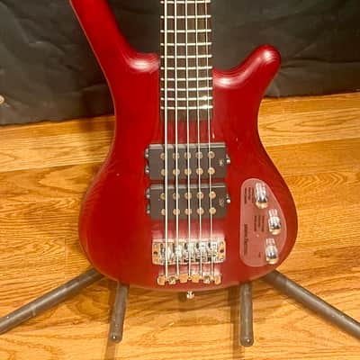 Warwick RockBass Corvette 5 string - Burgundy Red Transparent image 1