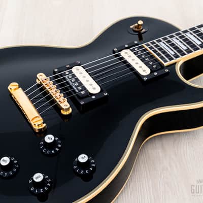 2000s Edwards by ESP E-LP-98LTC Custom Black Beauty, Ebony Nitro Lacquer w/ USA Seymour Duncans, Japan image 6