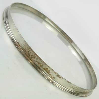 Slingerland 13"Nickel-Brass Tom Drum Batter Rim/Hoop Single-Flange Stick-Chopper image 2