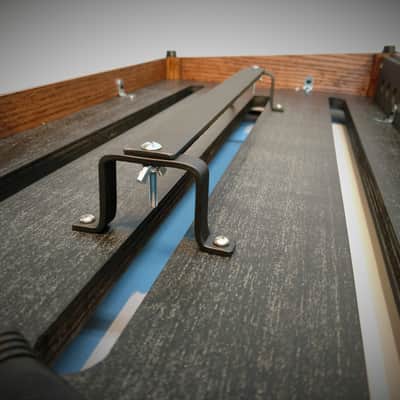 Jamboard Pro Deluxe Large - 16 x 32 - Oak Frame w/ Black Cherry Stain - Professional Pedalboard image 11