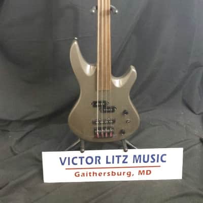 Samick Artist Series Frettless Bass Guitar 1990's Textured Gray image 1