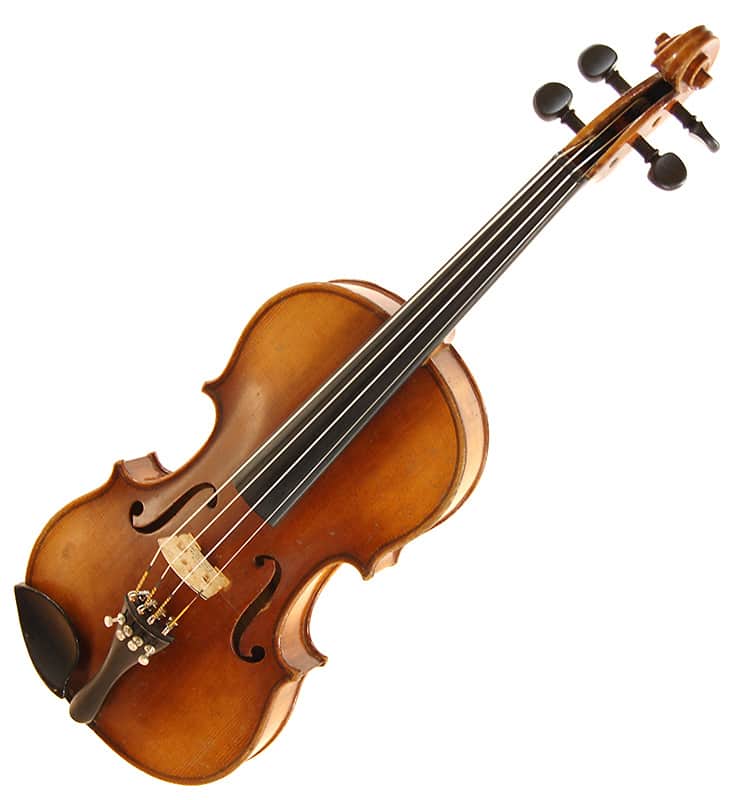 Vintage Early 1900s Stradivarius Copy Violin Made in Germany w Cases and Bows image 1