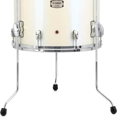 Yamaha Absolute Hybrid Maple Floor Tom - 15 inches x 16 inches Polar White image 1