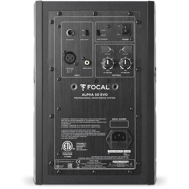 Focal Alpha 50 EVO 5” Powered Studio Monitor image 1