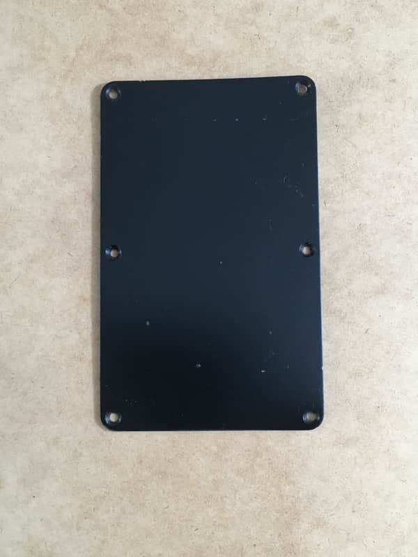 Vintage No String Holes Aged Relic Back Plate Tremolo Cover Black For Fender Strat Stratocaster Rare image 1