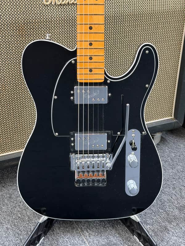 Fender American Ultra Luxe Telecaster Floyd Rose HH 2021 - 2024 - Mystic Black