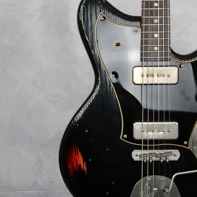 Novo Serus J Dealer Limited - Medium Distress - Bull Black over '64 Sunburst **Authorized Dealer** image 3