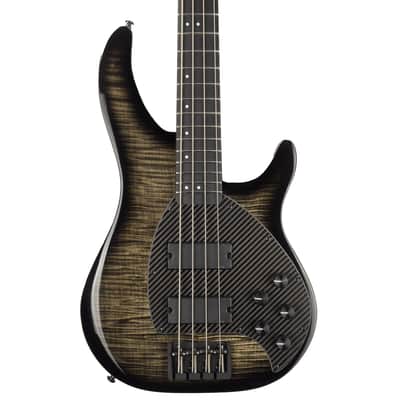 KLOS Apollo IV Custom Bass - Mahogany body / Figured Maple top - Black Transparent Finish - Carbon Fiber neck - 9.0 pounds image 11