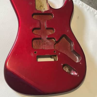 1984 Kramer USA Pacer Deluxe C Series Plate Candy Apple Red Guitar Body Floyd Ready image 3