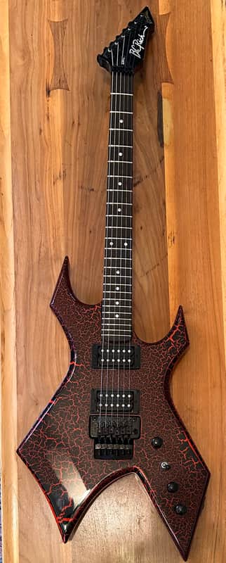 B.C. Rich Warlock Stranger Things “Eddie Munson” NJ series 2022 Red Crackle image 1