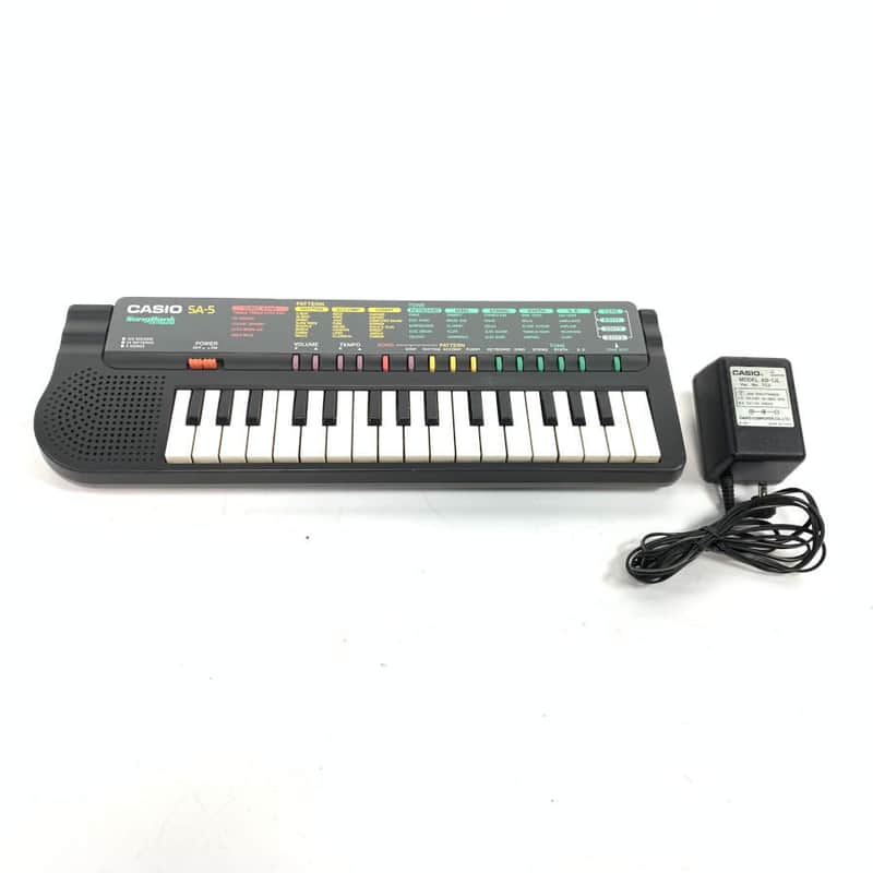 Casio SA-5 1990s - Black mini 32-key Tone Bank Keyboard TGHM image 1