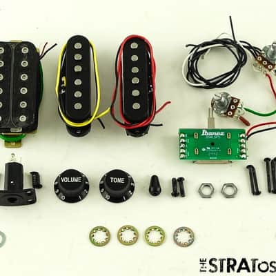 Ibanez RG460DX RG Quantum Humbucker HSS PICKUPS POTS KNOBS Ceramic Alnico Black image 1