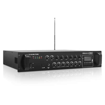 STCA180-6Z | 180W 6-Zone 70V/100V Commercial Power Amplifier with Bluetooth, Optical, Phantom Power, for Restaurants, Lounges, Bars, Pubs, Schools image 2