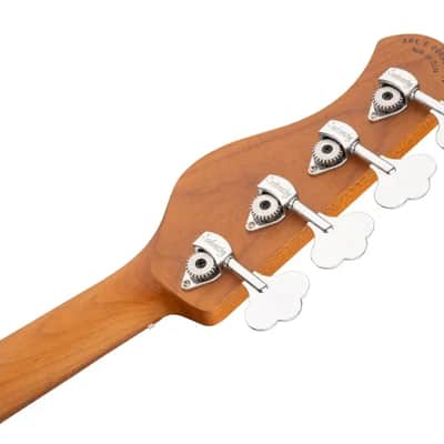 Sadowsky MetroExpress 21-Fret Vintage M Bass, Morado Fingerboard, 4-String - Solid Sage Green Metallic High Polish image 8
