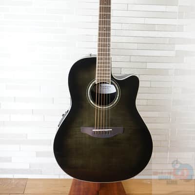 Ovation CS24P Celebrity Standard Plus - Trans Black Flame Maple image 17