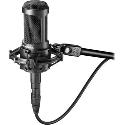 Audio-Technica AT2035 Large-Diaphragm Condenser Microphone with Gator Pop Filter image 2