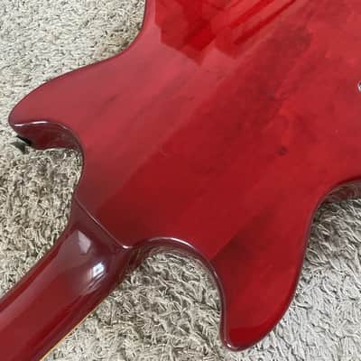 Hofner Electric Guitar, Burgundy, P90 Pickup, 22 Frets image 11