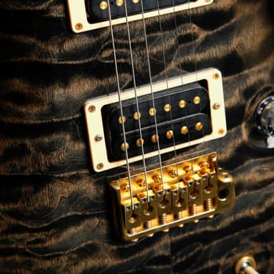 PRS Custom 24 10-Top Wood Library Rosewood Neck Charcoal Burst 2010 Pre-Owned image 6