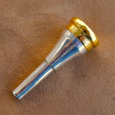 Vintage Gold Plated Getzen Cornet Mouthpiece image 1