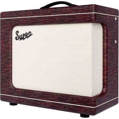 Supro Delegate Custom 1x12 25W Tube Combo Amp Regular Burgundy Scandia image 4