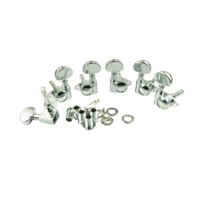 Locking Rotomatic Tuners (106 Series) 3 Per Side 18:1 Gear Ratio-Chrome image 1